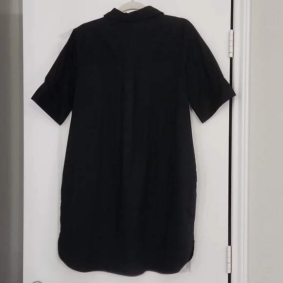 Old Navy black cotton shirt dress in great condition! Classic. Size Medium - Picture 4 of 10